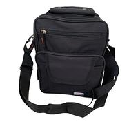 Lorenz Men's Cross Body Travel Gadget Multi function Bag Organiser 26 x 20 x 12 cms - Black