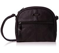Lorenz Real Genuine Leather Small Shoulder Bag Cross body bag BLACK