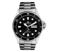 Lorenz Shark Automatic 030011BB Men's Professional 200m Stainless Steel Diver Watch with Free Strap and Screwdriver