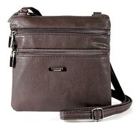 Lorenz Small Leather Grain PU Small Twin Section Bag Cross Body Bag Purse
