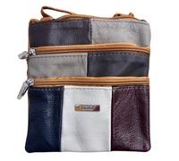 Lorenz Small Leather Multi Coloured Shoulder Bag/Cross Body Bag