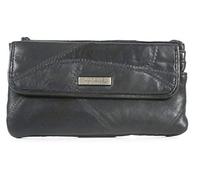 Lorenz Soft Patch Leather Large Purse In Black.