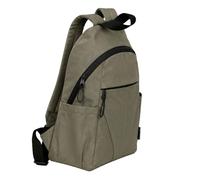 Lorenz Womens Crinkled Nylon Backpack Lightweight Rucksack Multiple Pockets