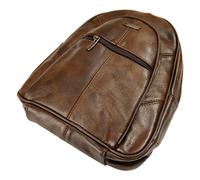 Lorenz Leather Backpack Rucksack Bag (Brown)