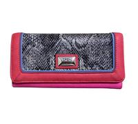 Lorenz Women's Snake Grain Purse in Pink LORENZ Pink One Size