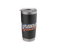 Lorenza Personalized Name Shirt Custom Lettering 70's Stainless Steel Insulated Tumbler
