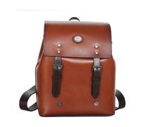 Lorenzo Brown Leather Backpack - female - The Bridge - Backpacks - Brown - ONE SIZE - Bags ONE SIZE