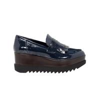 Lorenzo Mari Clea 02 Platform SCICLI Women's Loafer Shoes Blue Patent Leather Clea02, blue, 5 UK
