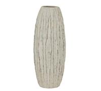 Lorenzo Tall Fin Vase - Ceramic - L27 x W27 x H70 cm - White
