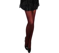 Lores 60 Denier Tights Women's Soft Matt 30 Colours S-XL Opaque T-Band - Red - 7