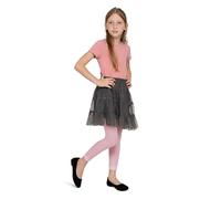 LORES Children 7/8 Length Leggings for Girls Fashionable Footless Stylish Trousers for Kids Sports Ballet Yoga Gymnastics Pants Skirt Dress Alice, Rosa 146/152 cm (11/12 Years)