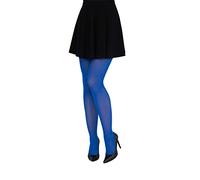 LORES Concorde 60 Denier Soft Opaque Women’s Tights - Italian-Made Classic Matte Pantyhose in Durable Microfiber Full Stockings, Bluette XL