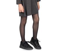 LORES Girls Tights Plain School Semi Sheer Pantyhose Classic Footed Dance Ballet Stockings Everyday 20 DEN Tonia, Nero 11-12 years