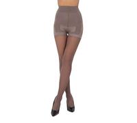 LORES High Waisted Bronze Slimming Tights Compression Pantyhose Control Top Push-up Shaping Effect, Castoro XXL