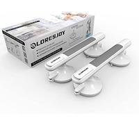 LORESJOY 2 Pack Suction Bathroom Grab Rails for Elderly, Anti Slip Shower Grab Bars Handle, Suction Grab Bar Handrails, Anti Slip Hand Rail for Elderly, Safety Hand Rail Support