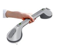 LORESJOY Bathroom Handles 16 inches, MAX 110 KG Handle for Bathroom Suction Cup, Shower Handle for Persons, Bathroom Handle Indicator, Removable Without Drilling (1PCS)