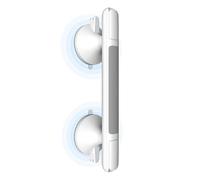 LORESJOY Grab Bars for Bathtubs and Showers with Indicator, Suction Cup Shower Handle, Surface Safety Grip, Strip Locking Latches Removable Bathroom Support, Easy Install Tool-Free Design (1-PCS)