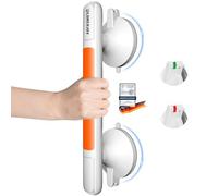 LORESJOY Shower Grab Rail No Drilling Grab Bars for Seniors Grab Rail with Suction Cup Grab Bars for Bathroom Bathtub Handle Shower Handle with Suction Cup Grab Rail Bathroom Toilet Grab Handles