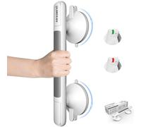 LORESJOY Suction Bathroom Grab Rails, 33cm Grab Rails for Bathroom, Hand Rail for Disabled, Bathroom Grab Bars, Shower Grab Bar for Elderly, Safety Hand Rails, Grab Handles(1 Pack)