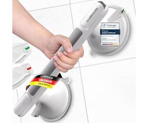LORESJOY Suction Bathroom Grab Rails, Safety Handle, MAX 110 KG Safety Shower Grab Bars for Seniors
