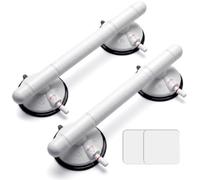 LORESJOY Suction Grab Bars for Bathtubs and Showers, 2 Pack