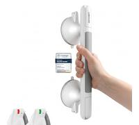 LORESJOY Suction Grab Rails for Bathroom Safety, Shower Handles with Indicator, No Drill Installation, 110KG Support for Elderly, Disabled, Seniors, Bath & Toilet Mobility Aid (Pack of 1)