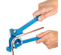 LORESO Tube Bender, 3 in 1 Pipe Bender for 1/4" 5/16" 3/8" 0-180 Degrees Tubing Bending Tools- Manual Tubing Bender for Copper, Brass, Aluminum and Thin Steel Pipes (Bender)