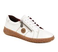 Loretta Leather Trainers - Off White Size 6