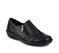 Pavers Women's Loretta Wide Fit Leather Handmade Slip-Ons in Black | Size: 6 Pavers Black 6