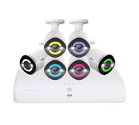 Lorex Fusion 4K 16-Channel 2TB Wired NVR CCTV System with 6 4K Wired Indoor/Outdoor Smart Security Lighting Cameras TN84628A6-EP