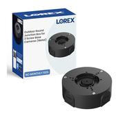 Lorex Outdoor Round Junction Box for 3 Screw Base Cameras (Black)