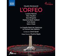 Monteverdi: L Orfeo [Luciana Mancini; Marianne Beate Kielland; Sara Mingardo; Jordi Savall] [Naxos: NBD0152V] [Blu-ray] [NTSC]