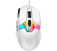 LORGAR Gaming Mouse Pro MSP80, PixArt PAW3395 Sensor up to 26,000 DPI, 8K Polling Rate, 8 Programmable Buttons, RGB Display, Customizable Lighting, Performance Analytics, Gifts Included, White