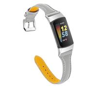 Lorheyar Fashion Strap Compatible with Fitbit Charge 2/3/4/5/6, Adjustable Soft Wrist Bands Slim Replacement Leather Bracelet Sport Wristband Compatible with Charge 2/3/4/5/6 Gray,charge5/6