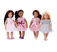 Lori - 4 Mini Dolls - 6-Inch Fashion Dolls - Dresses & Shoes - 3+ Years- Fashion Friends: Nina, Amaya, Chen & Flora