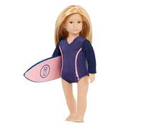 Lori - 6-Inch Mini Surfer Doll with Accessories - Surfing Swimsuit & Surfboard - 3+ Years- Audrina