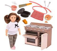 Lori - Cornelia's Kitchen Set - Mini Doll & Kitchen Play Set - 6-Inch Doll & Cooking Accessories - Toy Oven, Stove & Play Food - 3+ Years