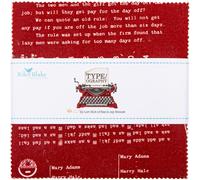 Lori Holt Type/ography A 5" Stacker 42 5-inch Squares Charm Pack Riley Blake Designs 5-16850A-42