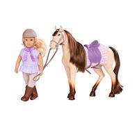 Lori 6" Riding Doll, Marjorie w/Horse, Maple
