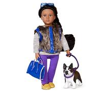 Lori - Mini Doll & Toy Dog - 6-Inch Doll & Boston Terrier Pup - Play Set with Outfit, Animal & Accessories - Ilyssa & Indigo - Playset for Kids - 3+ Years