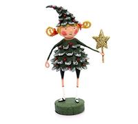 Lori Mitchell JOLLY HOLLY Polyresin Gold Star Tree 11056