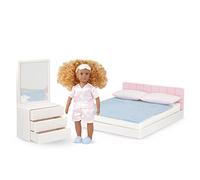 Lori - Nahla's Sweet Dreams Set - Mini Doll & Toy Bedroom Furniture - 6-Inch Doll & Dollhouse Accessories - Bed, Pillows, Blanket, Dresser - Play Set for Kids - 3+ Years