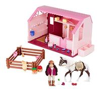 Lori - Philippa’s Horse & Stable Set - Mini Doll, Toy Horse & Stable - 6-Inch Horseback Riding Doll, Barn & Accessories - Playset with Working Lights & Water Feature - 3+ Years