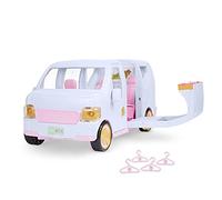 Lori - Sweet Escape Luxury SUV Vehicle for Mini Dolls Large Pink Car Music Booth & Wardrobe Sounds & Lights Doors & Window Open 3+ Years