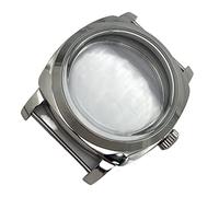 LORIER 47mm Stainless Steel Watch Case Compatible with ETA 6497/6498 Movement Men's Watches Case Watch Accessories Watch case