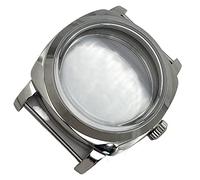 LORIER 47mm Stainless Steel Watch Case Compatible with ETA 6497/6498 Movement Men's Watches Case Watch Accessories Watch case