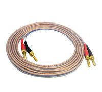 LORIER Audio Cable Speaker Cable With Banana Plug Gold-plated Copper HIFI Sound Quality Oxygen-free Copper Wire Wire and cable (Color : 300 core (2x1.5mm2), Size : 12m)
