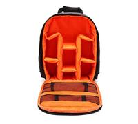LORIER Camera Backpack Bag Waterproof Outdoor Photography Backpack Video DSLR Camera Bag Fit For Nikon Fit For Canon Camera bag (Color : Orange With tripod)