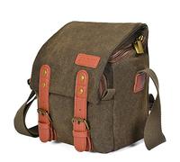 LORIER Canvas Shoulder Camera Bag Messenger Bag, Suitable For 1 Camera 1 Lens SLR Mirrorless Camera/lens Fit For Nikon Fit For Canon Fit For Sony Camera bag
