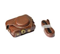 LORIER PU Leather Case Protective Cover With Screws Bottom Protective Cover Shoulder Strap Shoulder Bag Fit For Sony RX100 RX100II RX100 M3 RX100III M4 M5 M6 Camera bag (Color : Coffee)